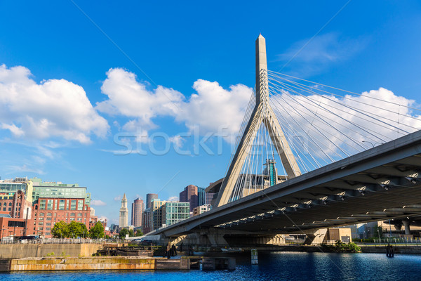 Boston Zakim bridge in Bunker Hill Massachusetts Stock photo © lunamarina