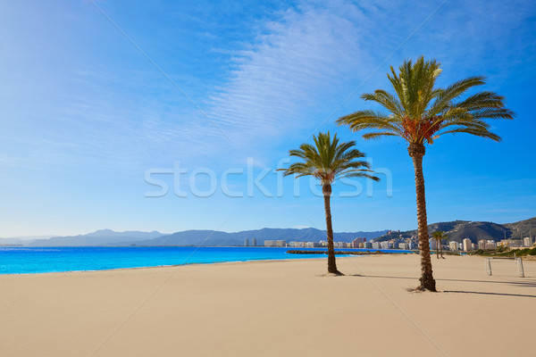 Cullera Playa los Olivos beach Valencia at Spain Stock photo © lunamarina