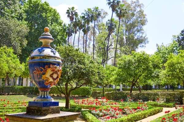 Parc jardins Espagne andalousie printemps bâtiment [[stock_photo]] © lunamarina