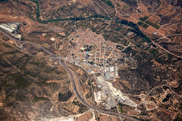 Soneja villaje aerial in Castellon Province Spain Stock photo © lunamarina