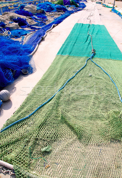 fishing net tackle textures from Mediterranean Stock photo © lunamarina