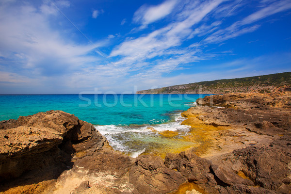 Formentera Es Calo de Sant Agusti turauoise sea Stock photo © lunamarina