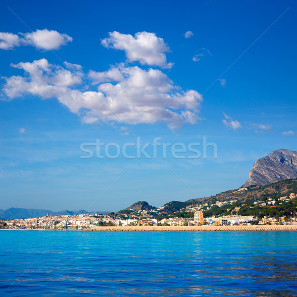 Javea Xabia skyline from Mediterranean sea Spain Stock photo © lunamarina