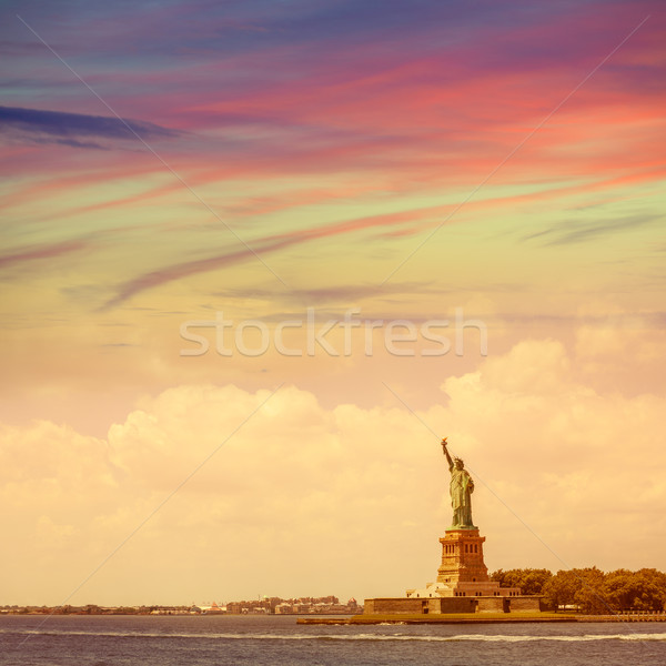 Statue Freiheit New York Symbol USA Stock foto © lunamarina