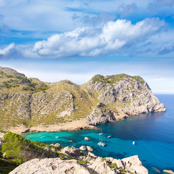 Majorca Cala Figuera beach of Formentor Mallorca Stock photo © lunamarina