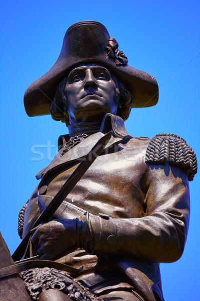 Бостон Монумент Вашингтона Массачусетс США лошади статуя Сток-фото © lunamarina
