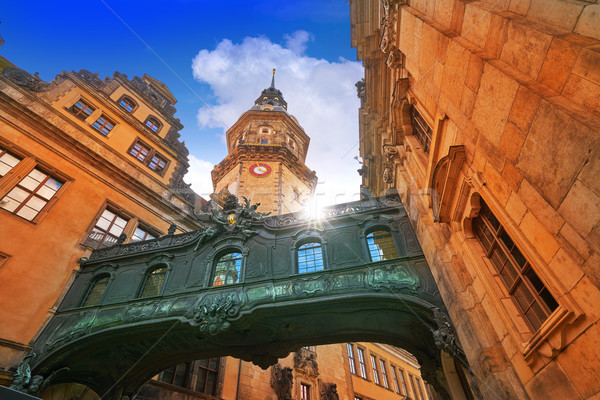 Stock foto: Bogen · Übergang · Himmel · Gebäude · Stadt