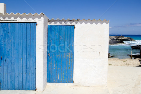 Es calo escalo Formentera white balearic architecture Stock photo © lunamarina