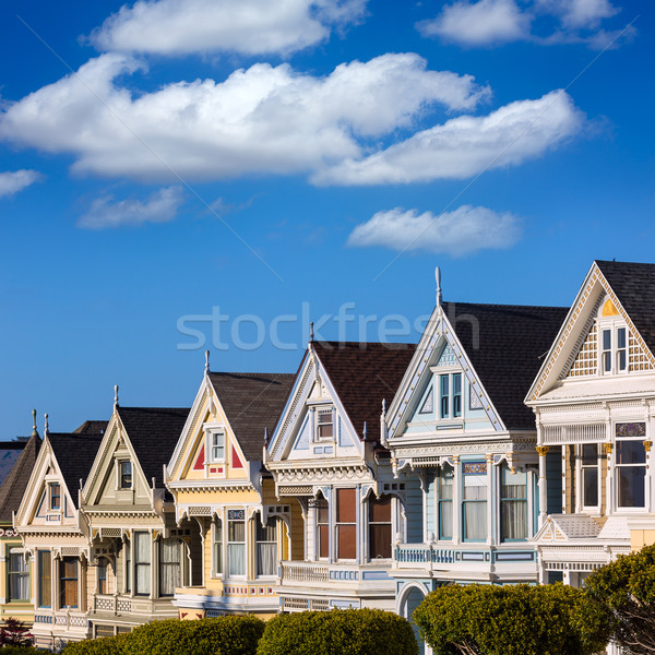Stock photo: San Francisco Victorian houses in Alamo Square California