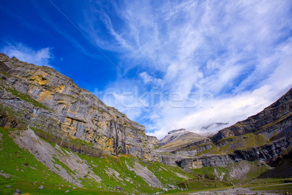 Monte Perdido and Soum Raymond at Soaso circus in Ordesa Valley Stock photo © lunamarina