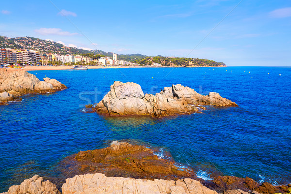 Strand Spanje natuur landschap achtergrond berg Stockfoto © lunamarina