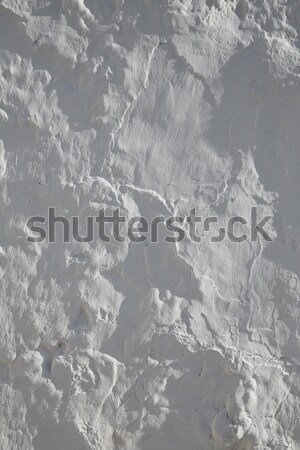 Whitewashed white Mediterranean wall texture Stock photo © lunamarina