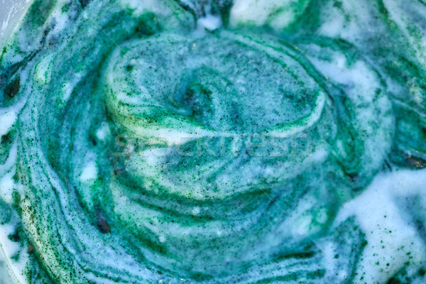 Puchar pochlebca jogurt mieszanka żywności zielone Zdjęcia stock © lunamarina