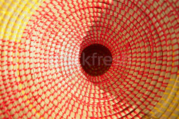 African conical shape colorful hat texture macro Stock photo © lunamarina