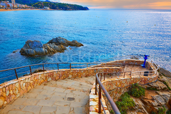 Cami de Ronda track Lloret de Mar of Costa Brava Stock photo © lunamarina