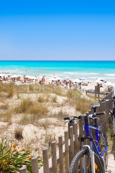 Formentera migjorn Els Arenals beach in summer Stock photo © lunamarina