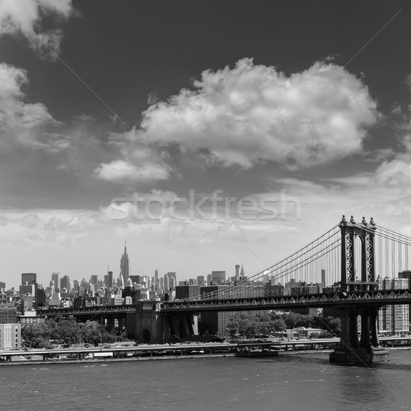 Manhattan Bridge from Brooklyn New York City Stock photo © lunamarina