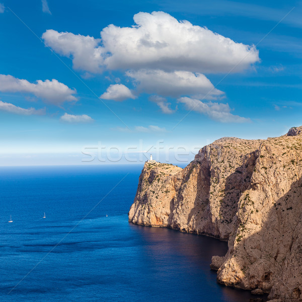 Majorca Formentor Cape Lighthouse in Mallorca Stock photo © lunamarina