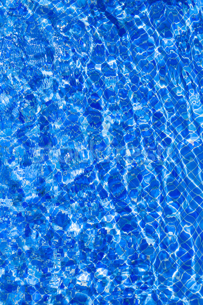 Blue tiels pool with ripple water reflection Stock photo © lunamarina