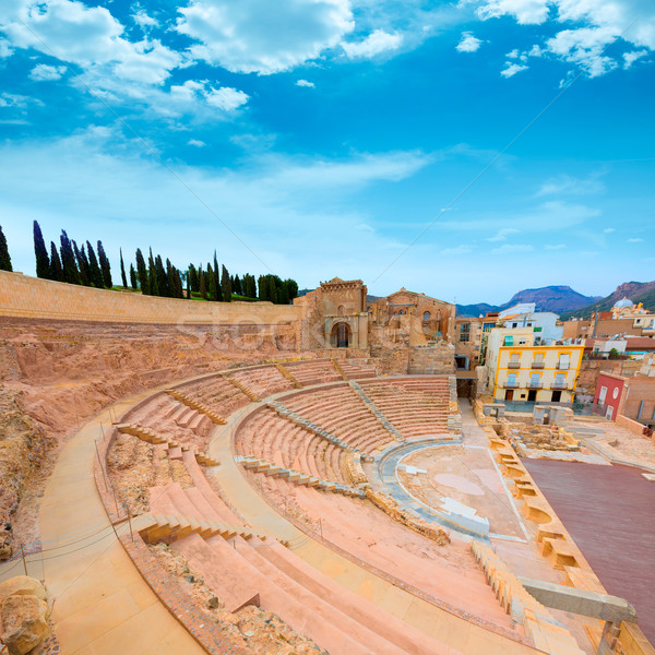 Cartagena Roman Amphitheater in Murcia Spain Stock photo © lunamarina