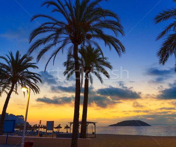 Mallorca sunrise in Magaluf Palmanova beach Stock photo © lunamarina
