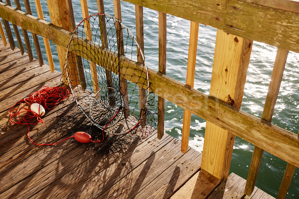 [[stock_photo]]: Plage · Floride · pêche · pier · USA · eau