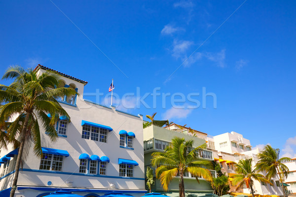 Miami playa océano art deco Florida distrito Foto stock © lunamarina