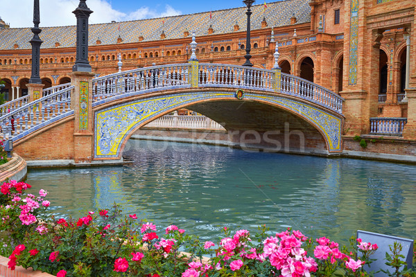 Seville Sevilla Plaza de Espana Andalusia Spain Stock photo © lunamarina