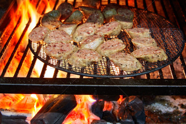 ソーセージ 焼き 難 グリル レストラン 食品 ストックフォト © lunamarina