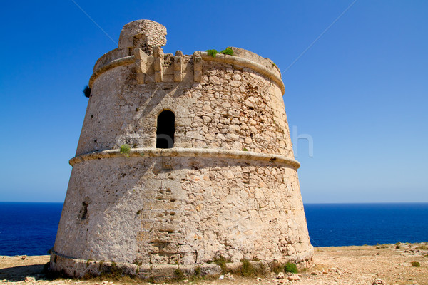 Torre des Garrovet in Babaria Cape Formentera Stock photo © lunamarina