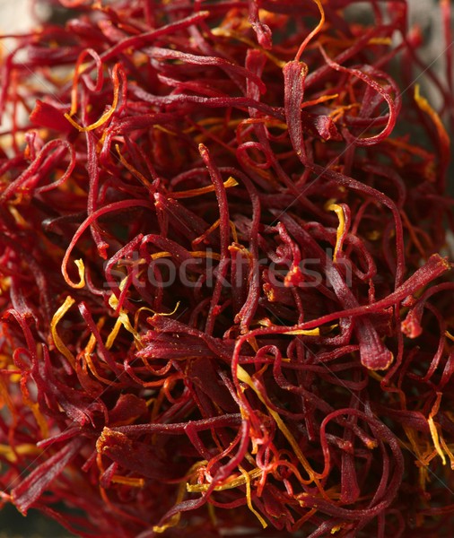 Saffron, appreciated red spice in vivid red orange Stock photo © lunamarina