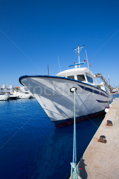 Formentera marina trawler fishing boats Stock photo © lunamarina