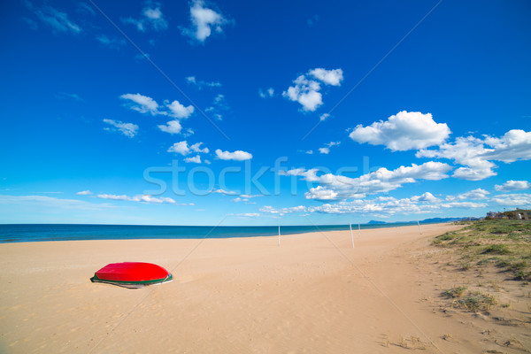 Mediterranean sand beach in Valencian community Spain Stock photo © lunamarina