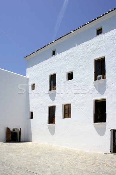 Ibiza Balearic Mediterranean white island in Spain Stock photo © lunamarina