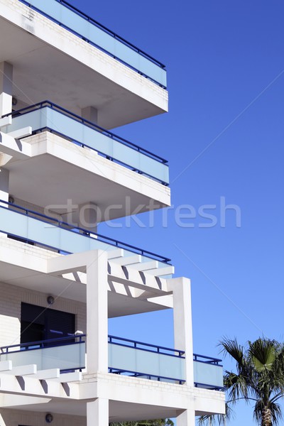 Foto stock: Mediterráneo · arquitectura · detalle · blanco · azul