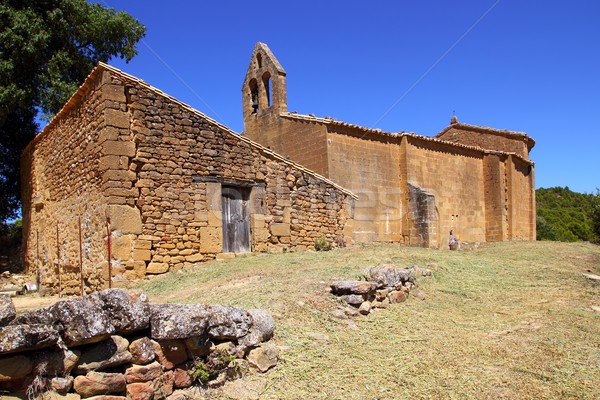 Santa Maria del Concilio romanesque church in Aragon Stock photo © lunamarina