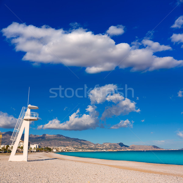 Altea Playa del Albir of white stones in Alicante Spain Stock photo © lunamarina