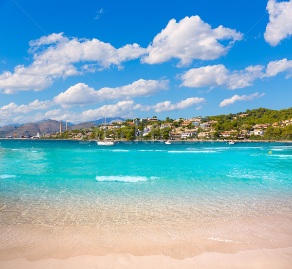 Platja de Alcudia Auanada beach in Mallorca Stock photo © lunamarina