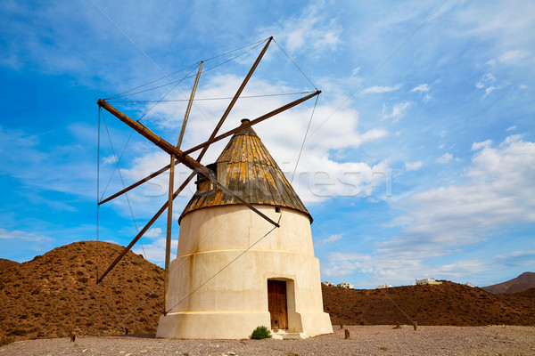 Almeria Molino de los Genoveses windmill Spain Stock photo © lunamarina