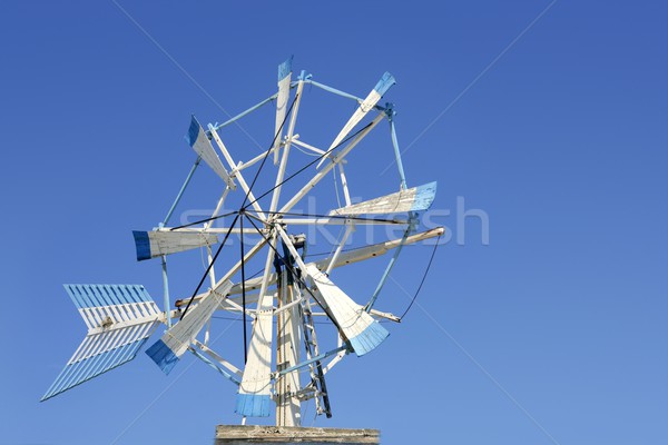 Balearic islands Formentera old wind mill Stock photo © lunamarina