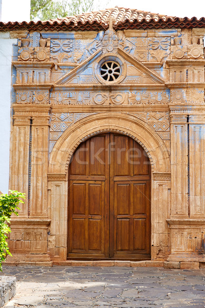 Pajara church Fuerteventura Nuestra senora Regla Stock photo © lunamarina