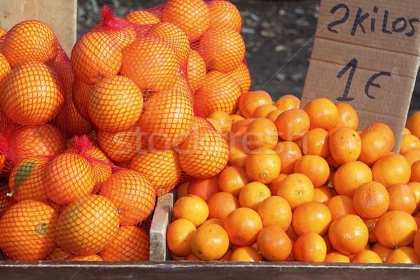 Foto stock: Naranjas · mediterráneo · mercado · mandarina · naturaleza · salud