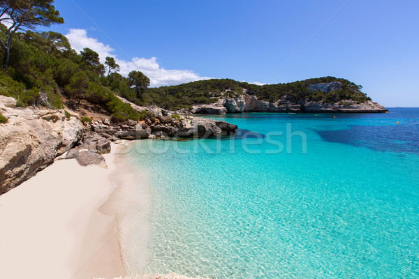 Cala Mitjaneta in Menorca Ciutadella at Balearics Stock photo © lunamarina