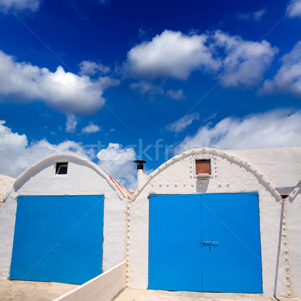 Menorca Punta Prima white Mediterranean facades Stock photo © lunamarina