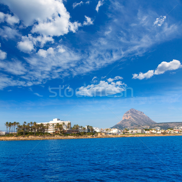 Javea Xabia skyline from Mediterranean sea Spain Stock photo © lunamarina