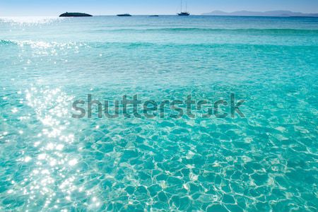 beach perfect white sand turquoise water Stock photo © lunamarina