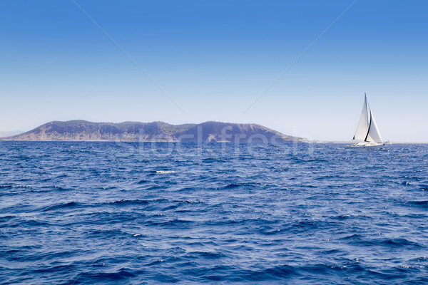 Stock photo: Els Freus of Ibiza view from Mediterranean sea