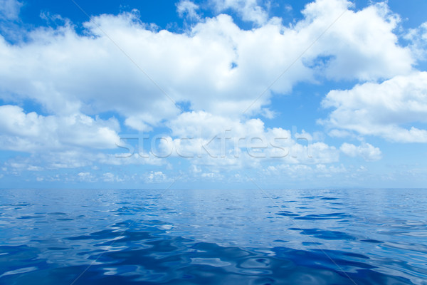 Mavi deniz su bulutlar ayna Stok fotoğraf © lunamarina