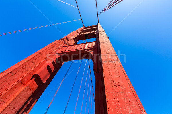 Golden Gate Bridge details San Francisco Californië USA hemel Stockfoto © lunamarina