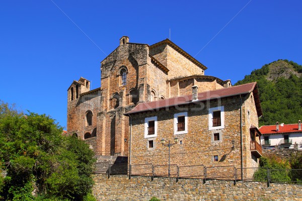 Siresa romanesque monastery in Huesca Aragon Stock photo © lunamarina